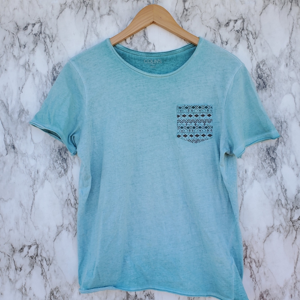 Colin's pocket crewneck tee size small